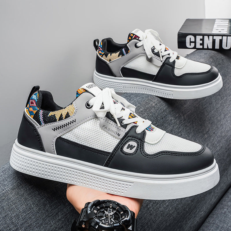 Men's shoes 2026 new spring fashion versatile men's casual skate shoes soft sole athletic breathable student trendy shoes