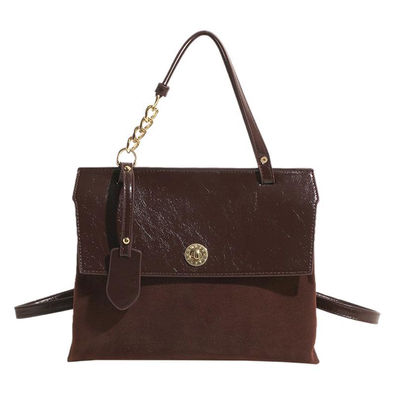 Premium retro backpack women's 2025 new fashion versatile handbag student trend contrasting color travel schoolbag