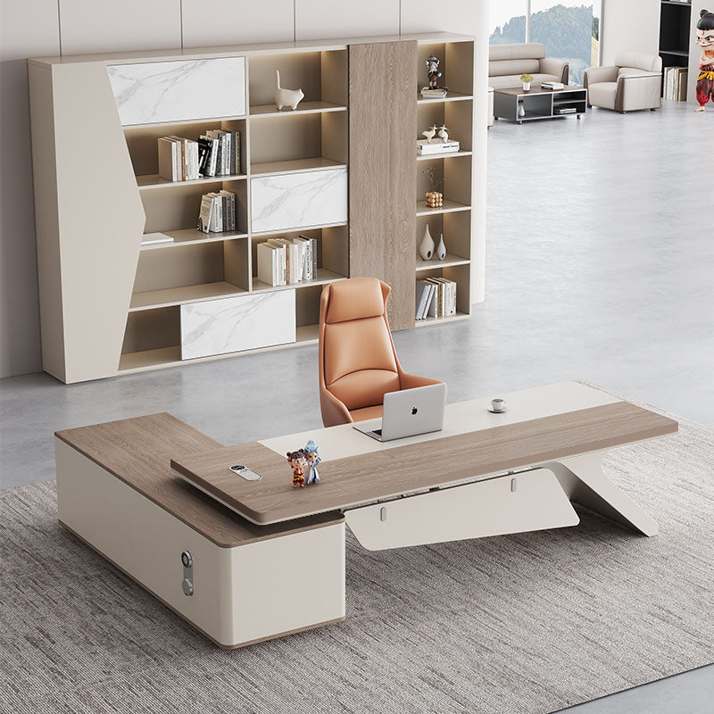 Boss table casual modern accessible luxury president table chairman's office executive table classy sense manager table and chair combination