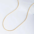 Gold stainless steel necklace women's fashion simple easiest for match thin chain fashion cross-border titanium steel jewelry clavicle chain