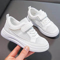 kids' white sneakers, unisex canvas shoes, new summer ins style, breathable soft sole athletic shoes for boys and girls