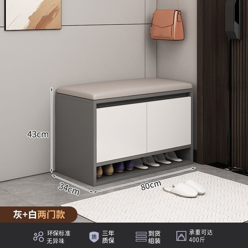 Shoe changing stool for home entrance door can sit shoe cabinet stool all-in-one small shoe rack accessible luxuryclassy sense entrance shoe stool