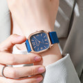 Square watch women's middle school students casual harajuku elegant small dial k-style artsyretro mori girl digital women's watch