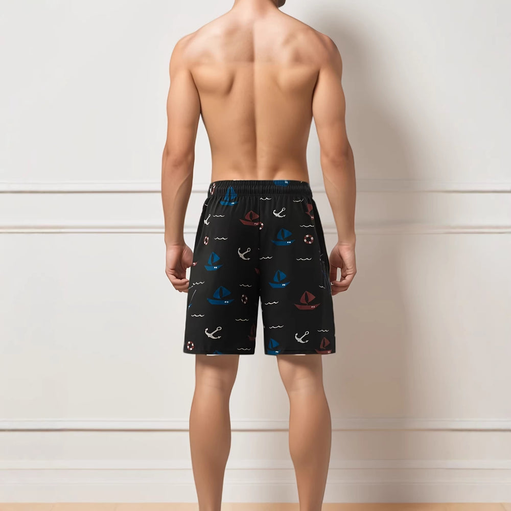 trending men's swim trunks, quick-dry swim shorts, casual athletic beach shorts, new european and american styles