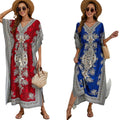 Sanya seaside vacation bohemia beach skirt exotic style loose bikini anti-scratch cover-up dress