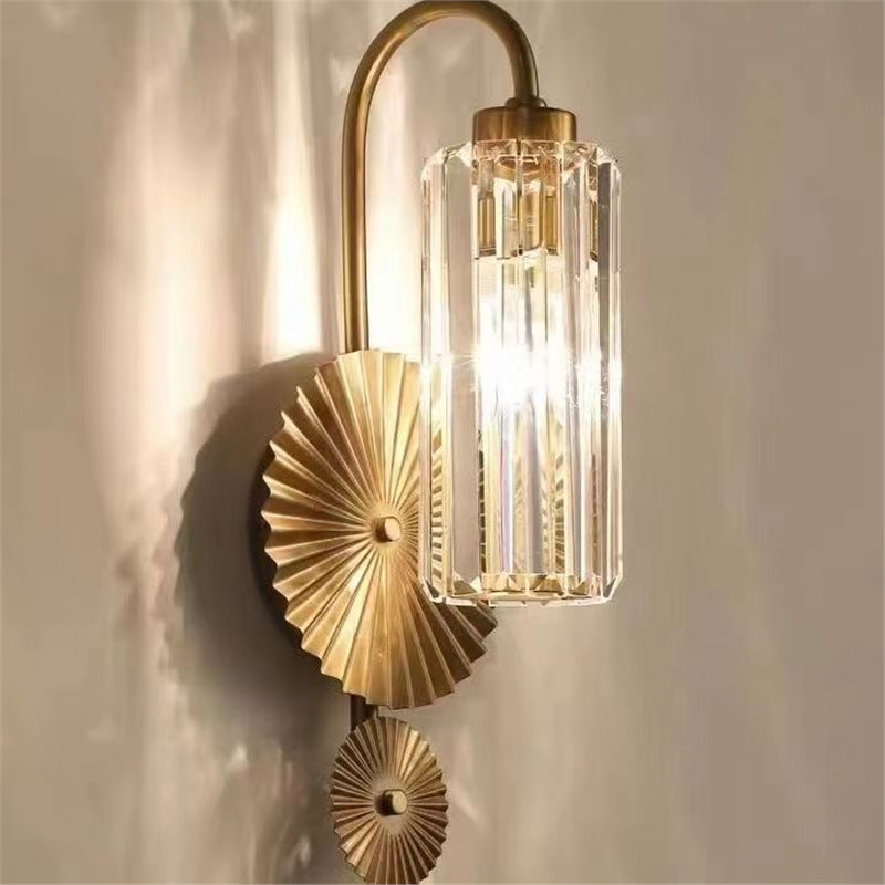 New arrivalaccessible luxury crystal wall lamp popular bedside living room background wall corridor aisle casualclassy wall lamp