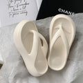 6cm thick-soled flip-flops women's summer outwear soft bottom heightening indoor non-slip beach slippers flip-flops sandals