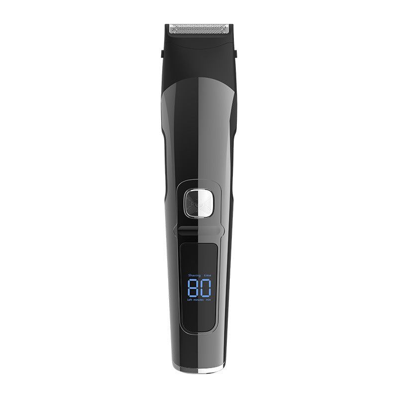 multifunctional electric hair clipper set - digital display, trimmer, shaver, hair cutting scissors, professional salon grade
