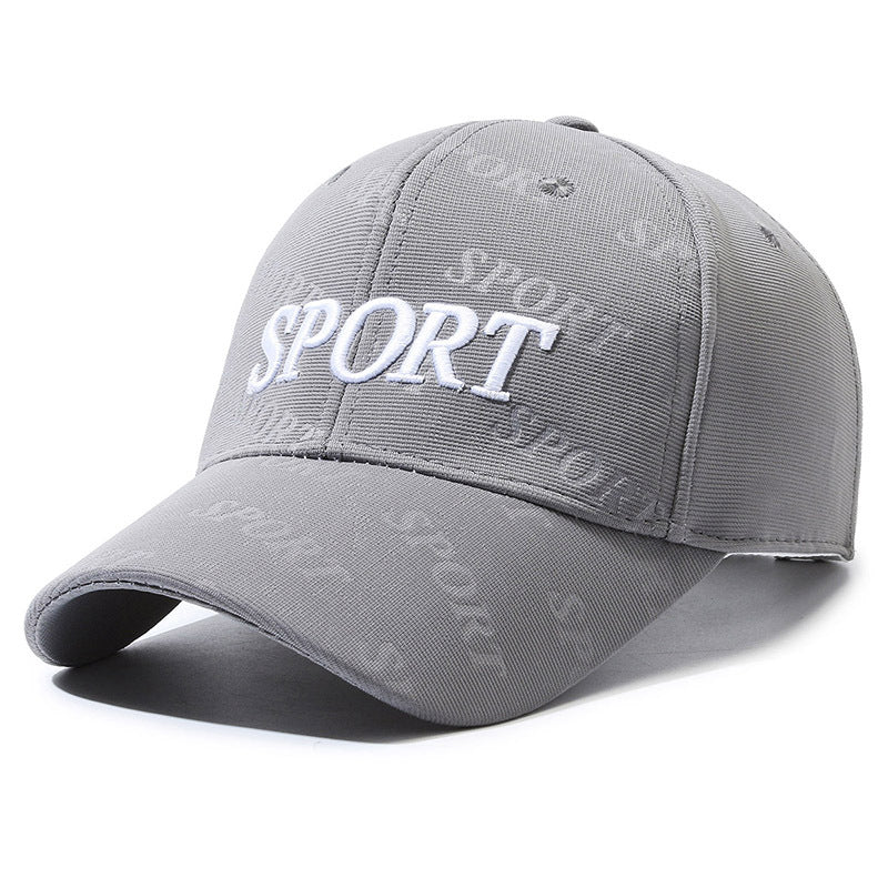 Baseball Cap Letter Embroidery Cap Men's and Women's Fashion Casual Versatile Hat Outdoor Sports Shade Sun Protection Hat
