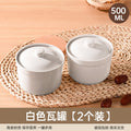 Earthenware soup stewing pot for homewater-proof stewing ceramic pot steamed egg with lid egg custard single serving small soup cup stewing pot soup