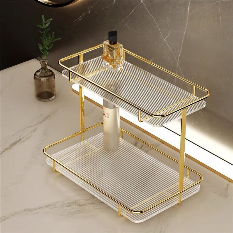 Light Luxury Cosmetics Shelf Cosmetics Storage Box Desktop Countertop Dressing Rack Skin Care Products Storage Box Storage Rack