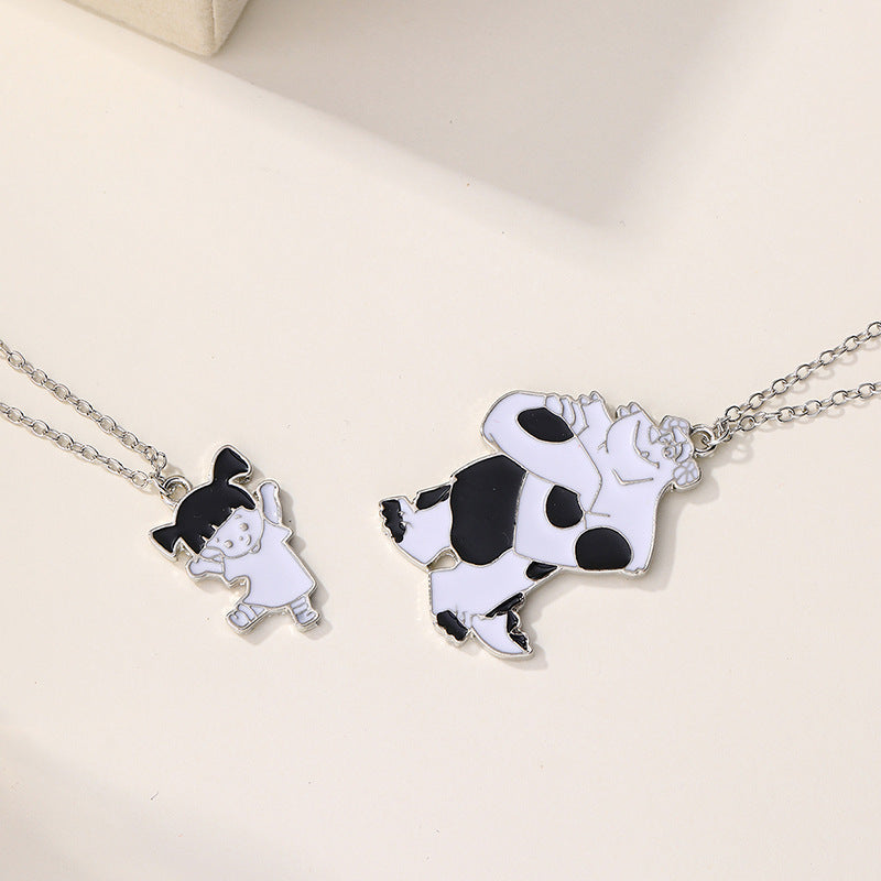 Wholesale necklaces & pendants: cross-border hot seller - perfect gift for best friends & girlfriends - cute cow pendant necklace for women