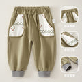 Babibele kids' trousers - all-season pure cotton pants for babies - autumn casual pants - stylish autumn outing trousers