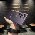 Metallic paint magnetic frosted frameless case for samsung s26u new galaxy s24 lens film s23 phone case