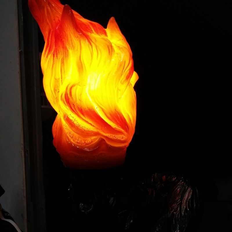 Torch industrial style wall lamp stylish creative hot pot restaurant cafe artificial flickering retro flame torch wall lamp