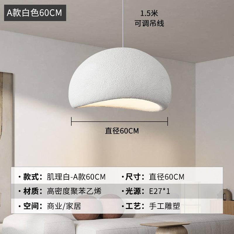 Wabi Silent Wind Chandelier Cream Wind Clothing Store Model Room B & B Restaurant Hotel Empty Villa Living Room Restaurant Lighting