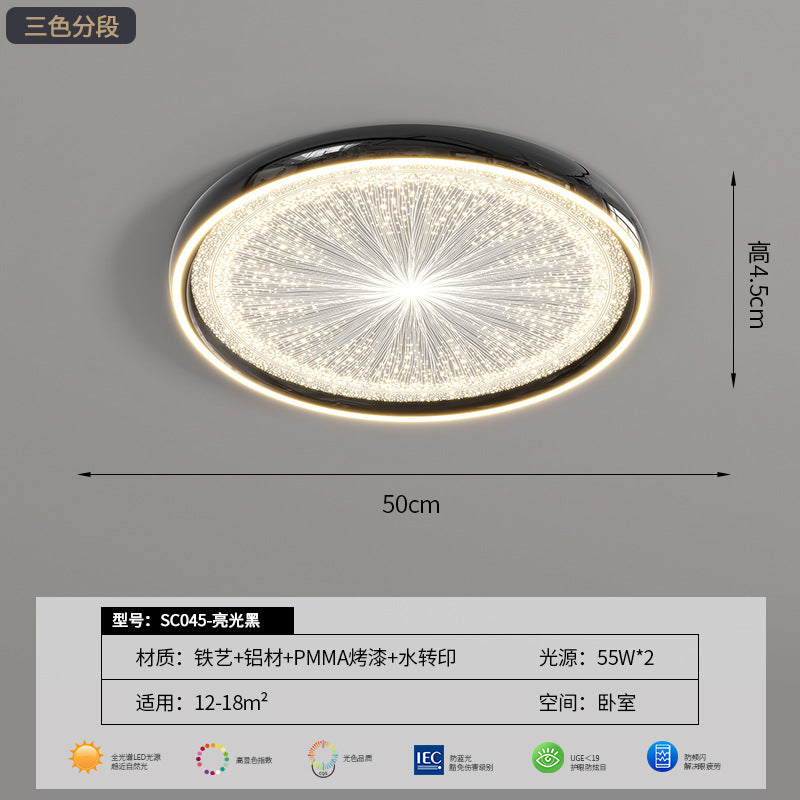 Full spectrum LED ceiling light eye protection living room bedroom dining room medieval house silent wind room Zhongshan lighting modern