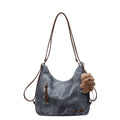 retro large capacity bag women's 2025 autumn/winter new casual shoulder bag crossbody bag fashionable versatile backpack