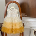 Girls' summer dress  new style - little girl's birthday cake dress - baby chic chanel-inspired princess dress