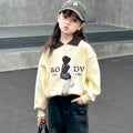 Girls' spring sweatshirt & spring/autumn polo shirt -  new korean style trendy tops for fashionable kids
