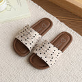 Vancahao ethnic style slippers for women outwearsummernew arrival one-strap sandals student flats one-strap sandals