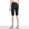 Clearance double-sided brushed naked feeling fitness pants yoga clothes high waist tight sports half length pants yoga shorts women