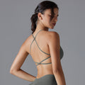 European and american seamless yoga bra - quick-dry, sweat-wicking, compression sports bra - running, fitness, tank top, beautiful back yoga top for women