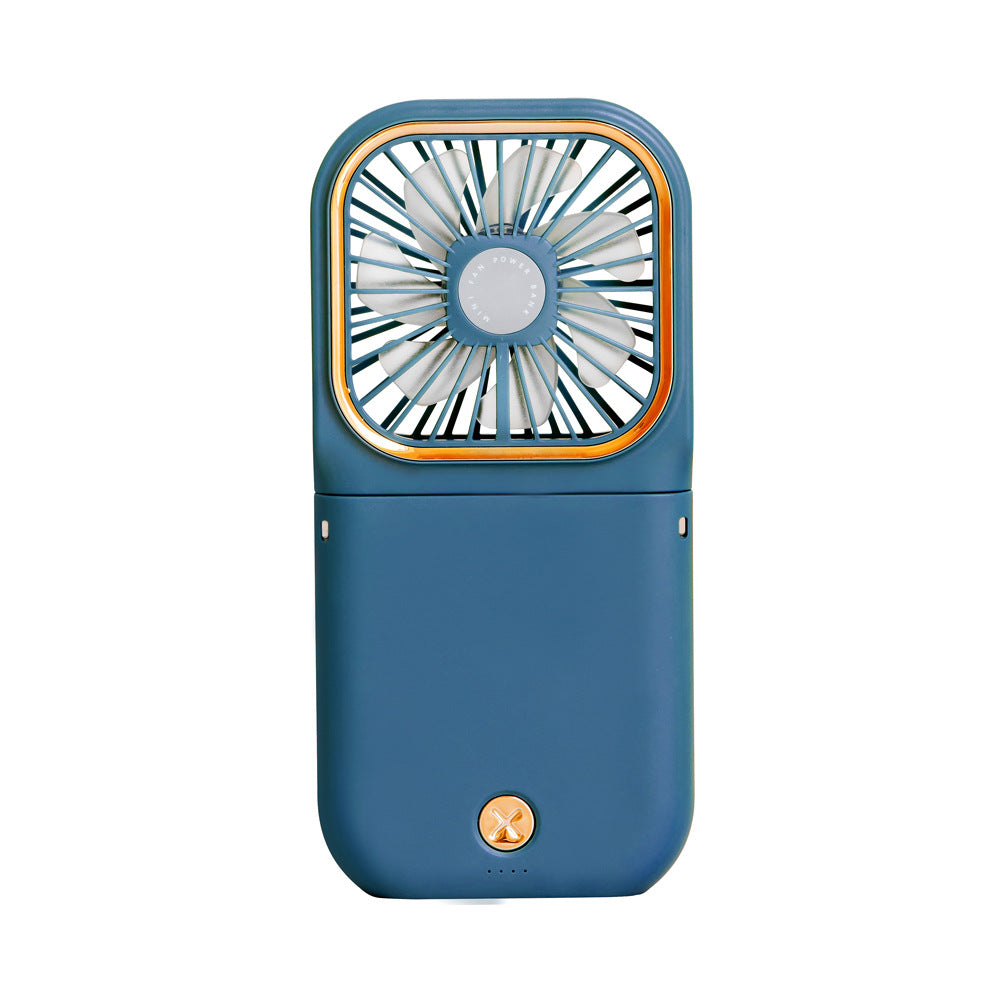 russian f30 handheld fan usb rechargeable mini foldable mobile phone holder power bank hanging neck fan