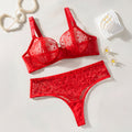 fashionsexylace gathered thin plus size bra flocked heart-shaped laceplaid ultra-thin bra suit
