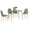 Dining table export export detachable dining table and chair combination for home one table and four chairs modern casual complete set of dining table and chairs