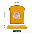 Toast breakfast plate creative ceramic bread plate household western food plate breakfast plate cheesecake plate wholesale