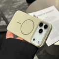 Suitable for iphone17promax magnetic phone case apple 16fashion macaron ultra-thin skin-feeling frosted pc case