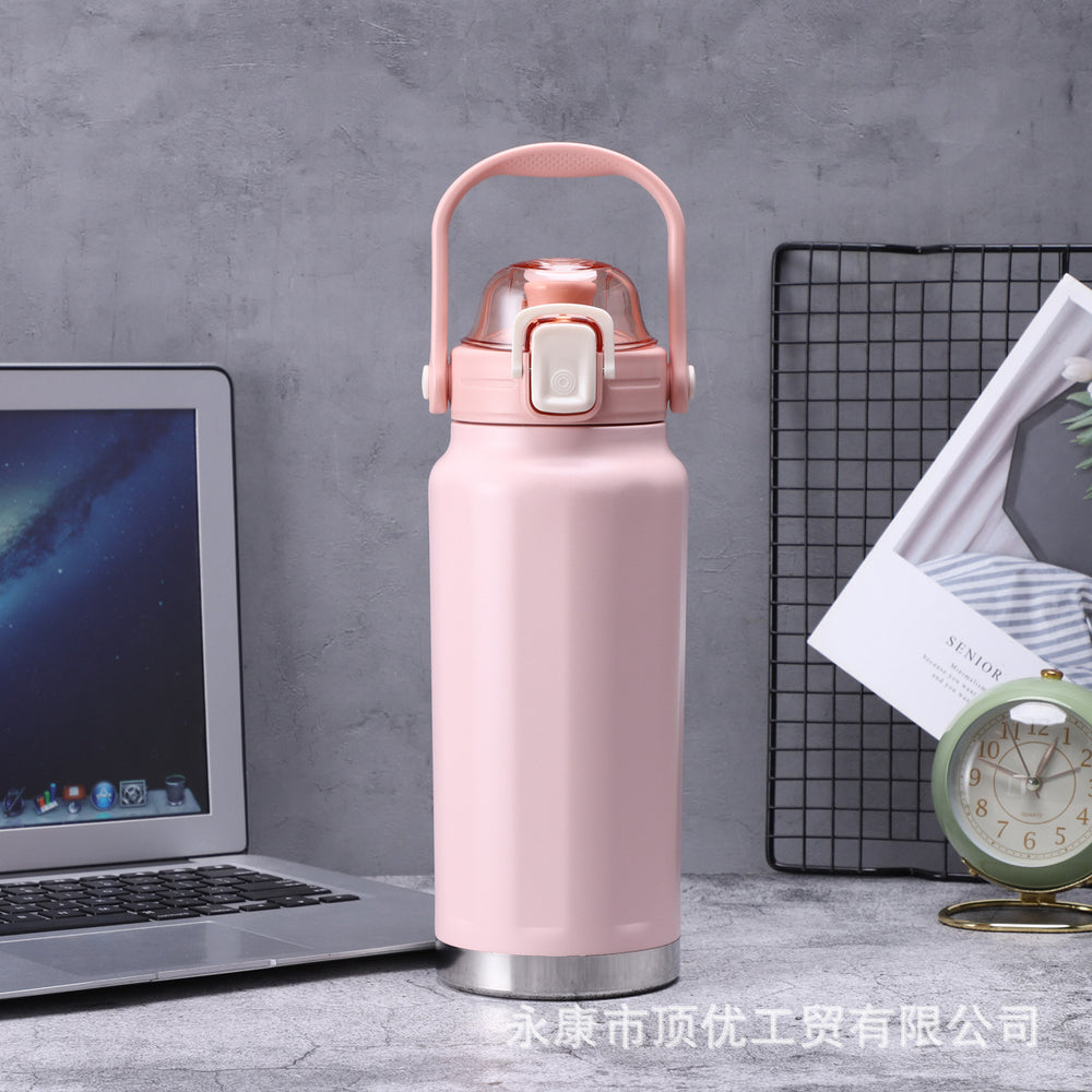 316 high-quality portable sports water bottle - scratch-resistant, wear-resistant powder-coated finish, large capacity with customizable logo engraving