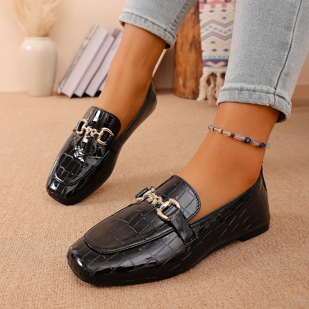 Export  spring new arrival women's shoes british style patent leather flats slip-on loafers flatseasiest for match small leather shoes