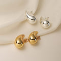 Amazon's new earrings fashioncasual water drop earrings eleganteasiest for match14k gold-plated glossy water drop earrings