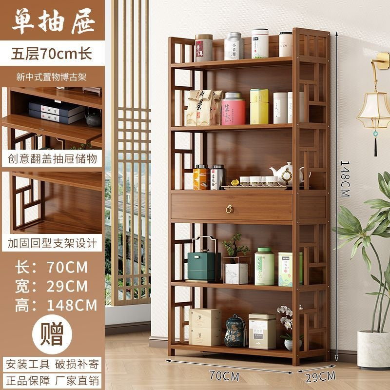 Tea rack, tea cabinet, storage rack, bogu rack, small tea set rack, storage cabinet, tea display cabinet, tea room duobao pavilion