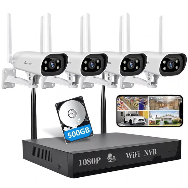 Srihome 4/8 channel surveillance camera 2 million wireless surveillance kit surveillance wifi NVR recorder