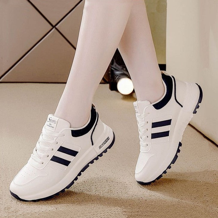 2025 spring/autumn new plus size casual breathable lightweight versatile height increasing chunky sole athletic running shoes women's shoes 5115
