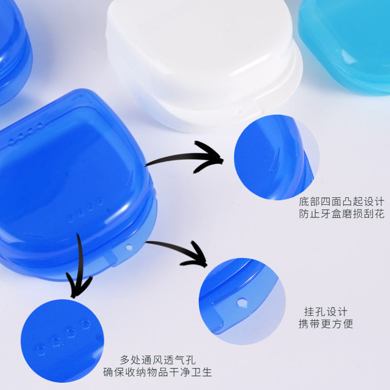 [Regular Customer] Tooth storage box, retainer storage box, ultra-transparent pp plastic box, denture box, braces storage box.