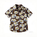 New summer retro hong kong style artsy relaxed fit hawaiian floral shirt - unisex, perfect for summer, children's day, and family matching outfits