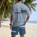 men's short-sleeve and shorts set, casual sportswear set, 3d printed cross-border hot seller, dropshipping available