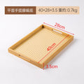 Large flat portable rattan bottom