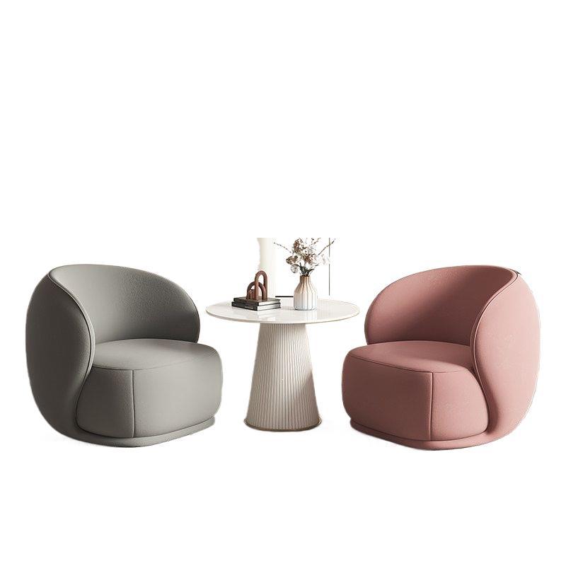 Balcony casual table and chair single sofa modern casual lazy casual chair creative designer reception negotiation combination