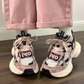Dad shoes for women 2026 spring and summer new arrival european thick bottom breathable mesh color matching running casualeasiest for match sports women's shoes