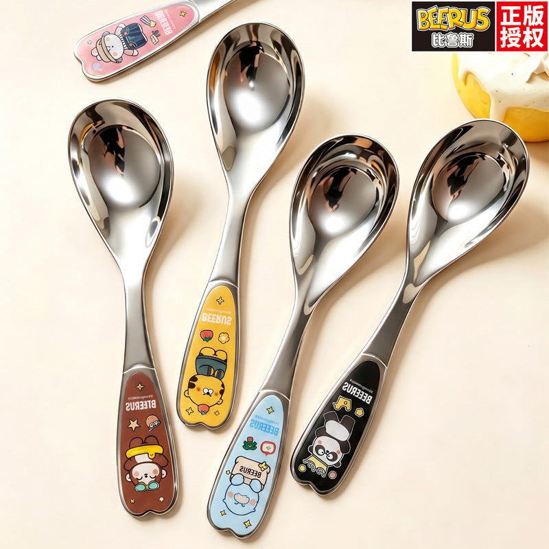 Carefully selected cute for homekids eating spoon beerus co-branded glue ingot spoon long handle spoon dessert spoon