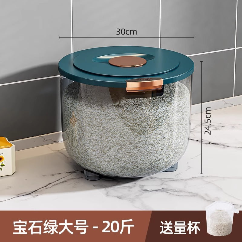 Rice bucket household insect-proof moisture-proof sealed bucket rice bucket rice flour storage tank container large capacity rice bucket box