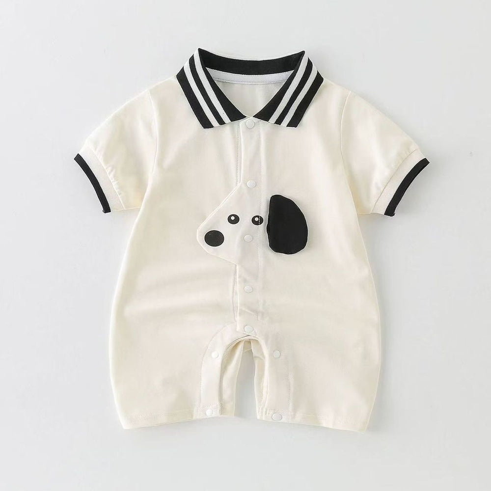 Baby romper - summer short sleeve, lightweight bodysuit - korean style, newborn & infant outfit - super cute onesie, crawling suit