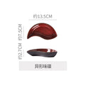 Personalized burgundy ceramic restaurant hotel tableware embossed exquisite fruit dessert plate tea tray for home dish plate salad bowl