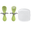 Baby spoon newborn food feeding spoon 6+ months baby spoon silicone soft spoon short handle - direct from the factory