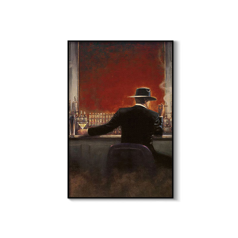 Bar decorative painting industrial style retro beautiful woman ktv box dance hall clear bar background wall painting creative painting